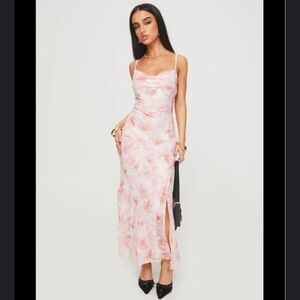 NWT Princess Polly Mafalde Maxi Dress Size 12 Floral Cowl Neck